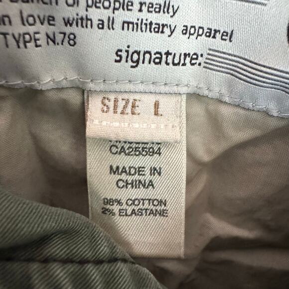 Diesel Military Utility Jacket Army Green Cotton Casual Classic Pockets Large - Picture 8 of 9